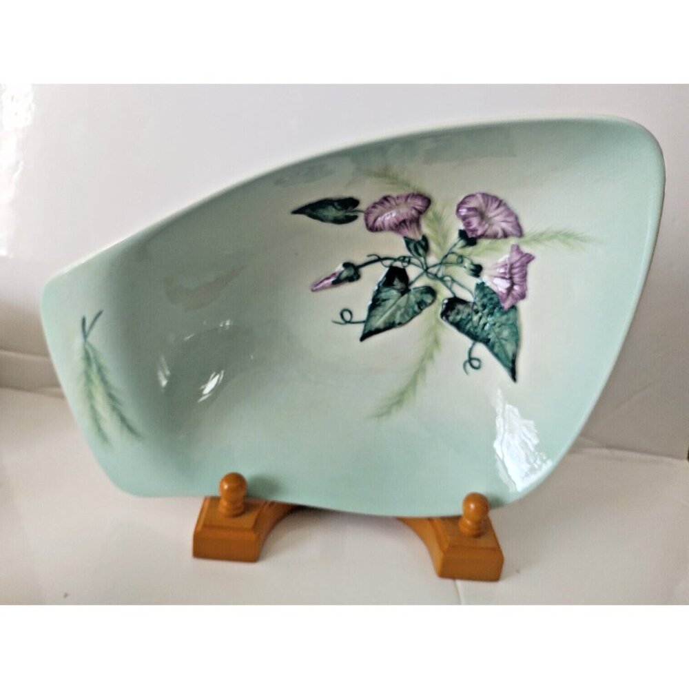 Carlton Ware England Australian Design Serving Tray Raised Florals 10 1/2"